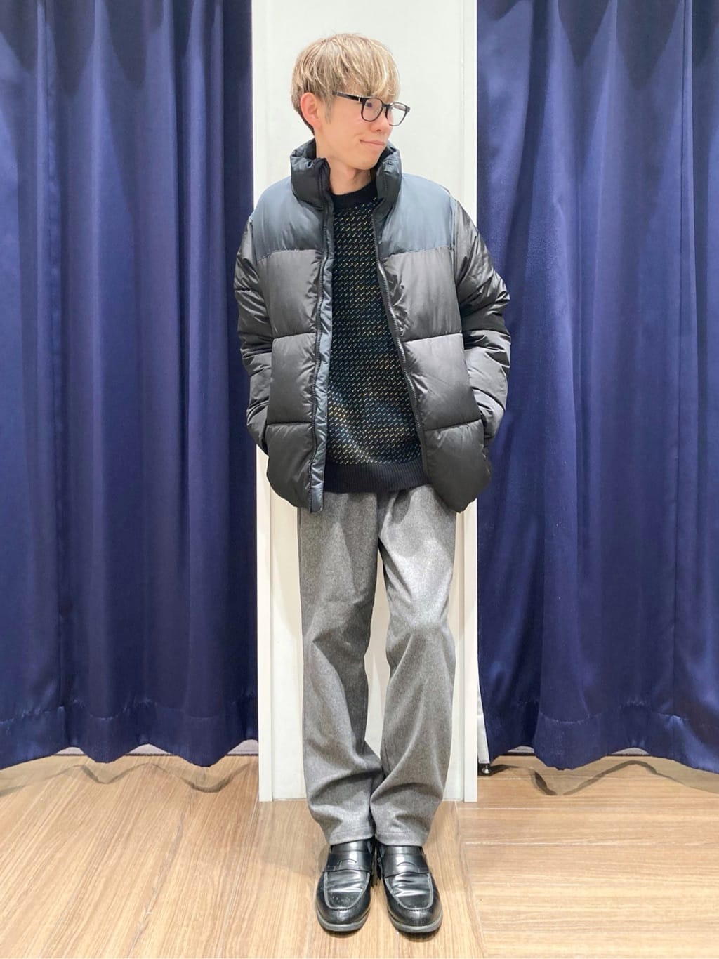 つーじーさんの「THE SHOP TK｜【撥水/洗濯機可】寒い季節でも快適 中綿スタンドブルゾン」を使ったコーディネート