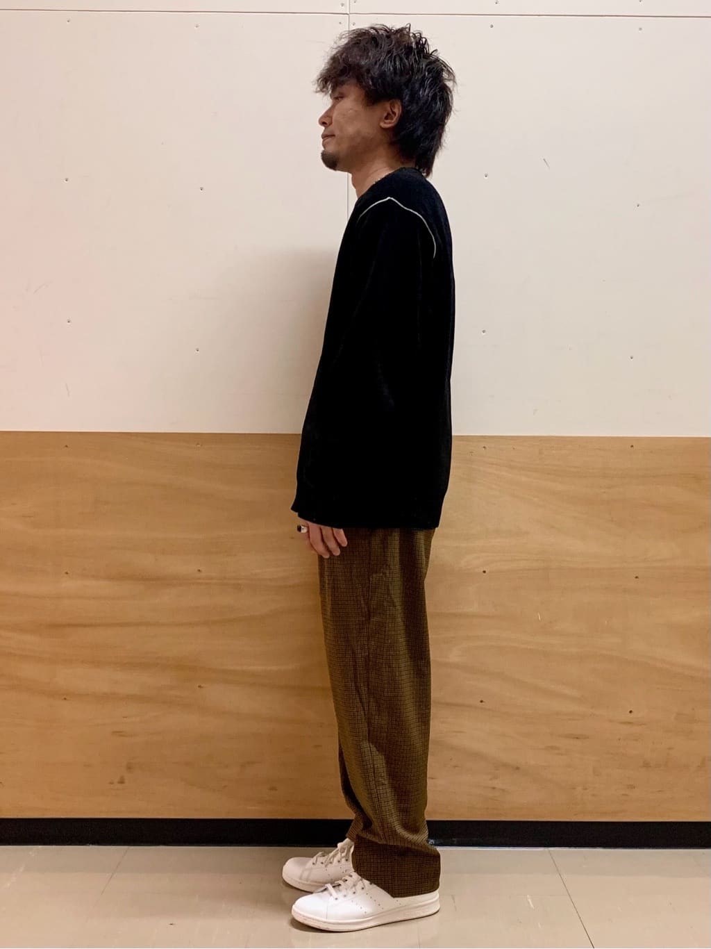 MATUさんの「THE SHOP TK｜【包み込まれるような柔らかさ】配色モールニット 洗濯機OK」を使ったコーディネート