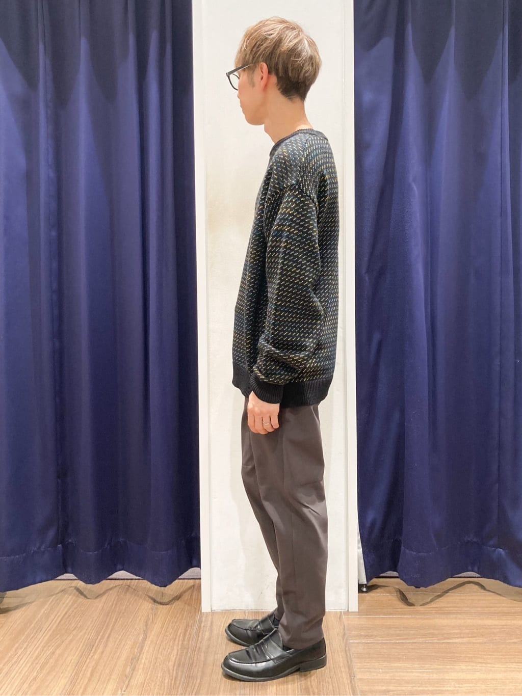 つーじーさんの「THE SHOP TK｜バーズアイグラデーションニット 洗濯機OK／ユニセックスでおすすめ！」を使ったコーディネート