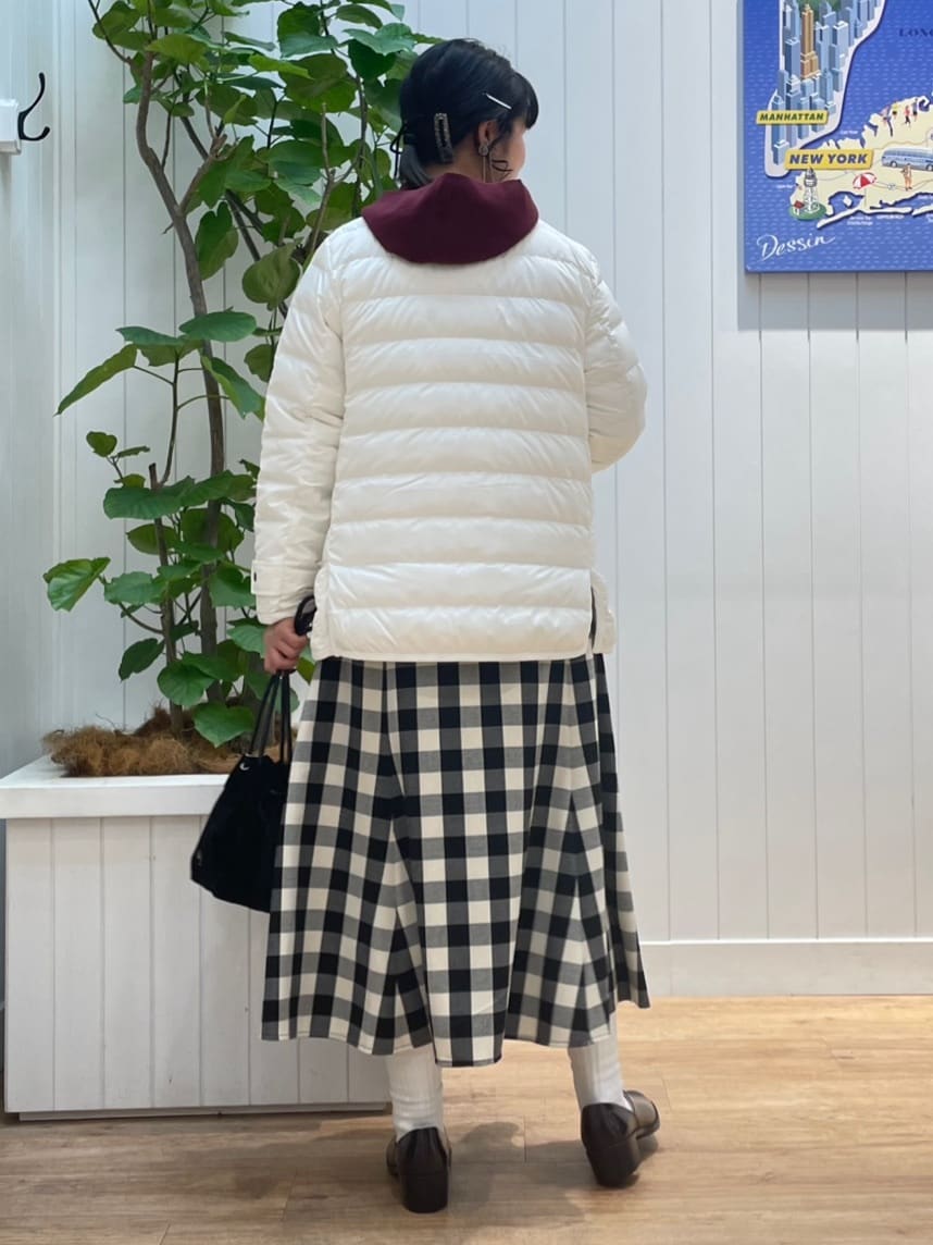 mikaさんの「Dessin｜【撥水・2WAY】ミュラーダウンコートミドル丈」を使ったコーディネート