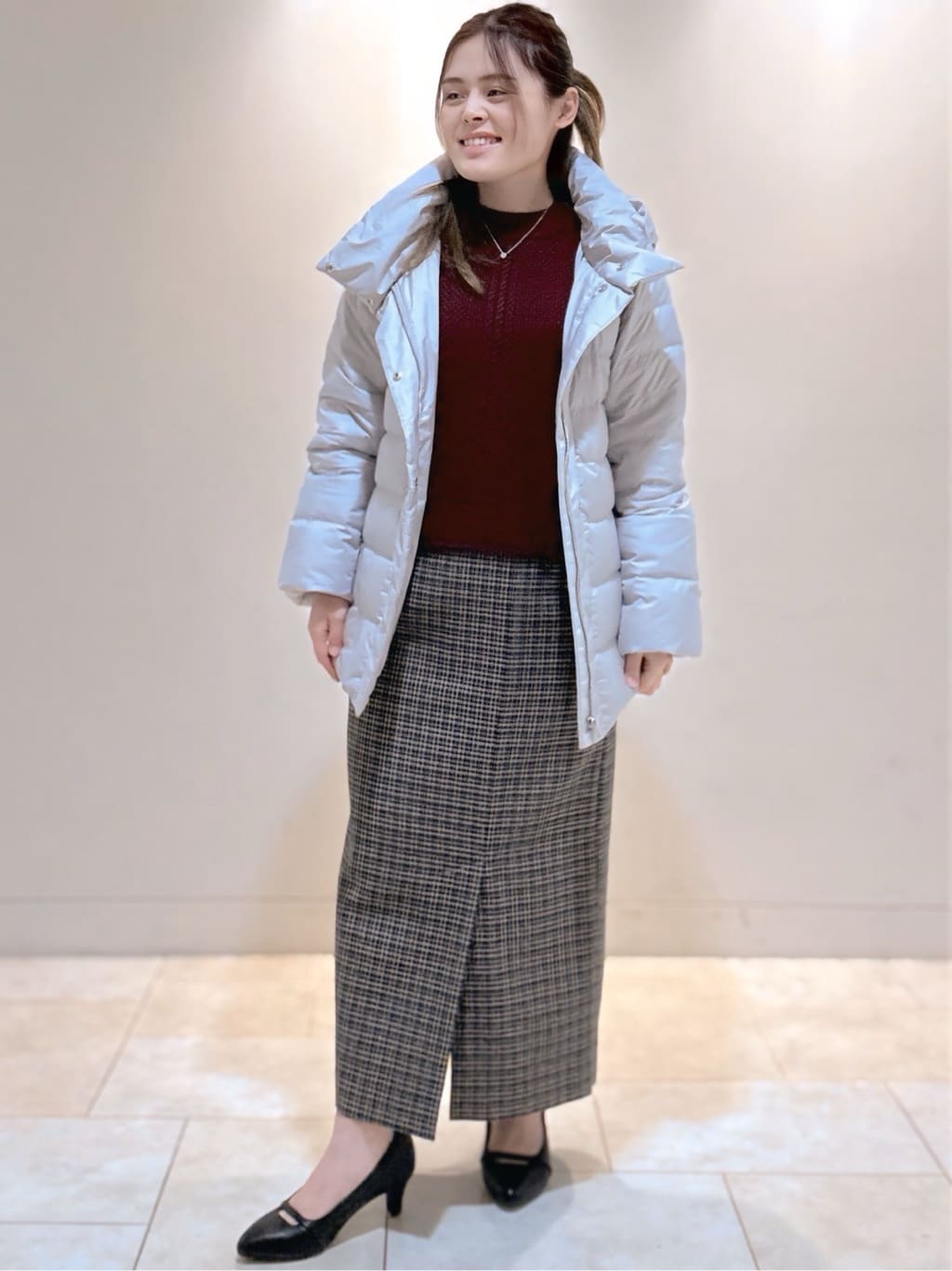 S&auml;K&iuml;さんの「Reflect｜【SS-4Lサイズ】フーデッドミドルダウンコート」を使ったコーディネート