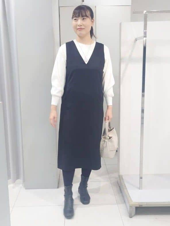 AZUSAさんの「Reflect｜【SS-4Lサイズ／選べる6色】テーラードカラーロングウール混コート」を使ったコーディネート