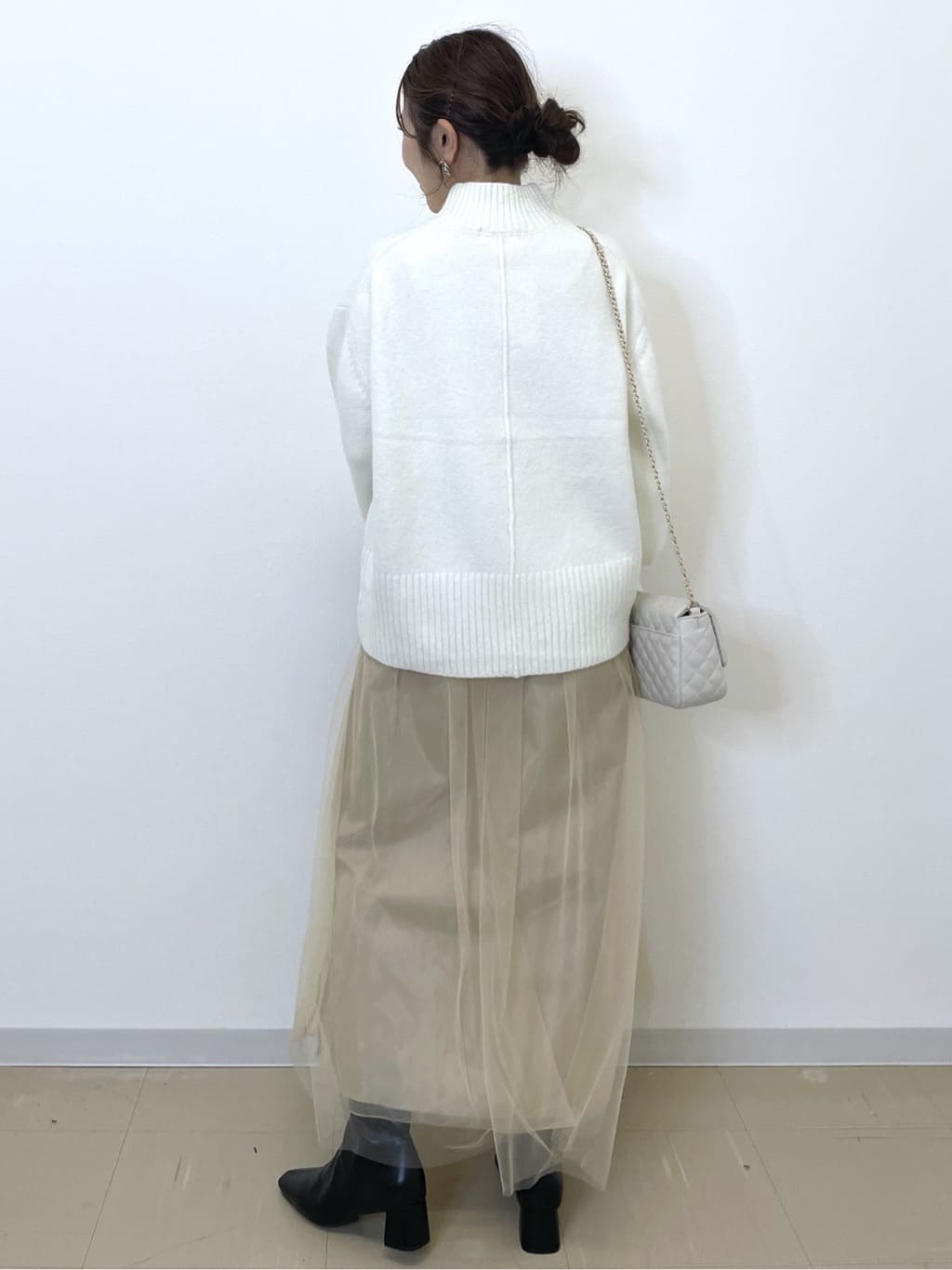 Akiさんの「OPAQUE.CLIP｜ふわふわハイネックニット【洗濯機OK】」を使ったコーディネート
