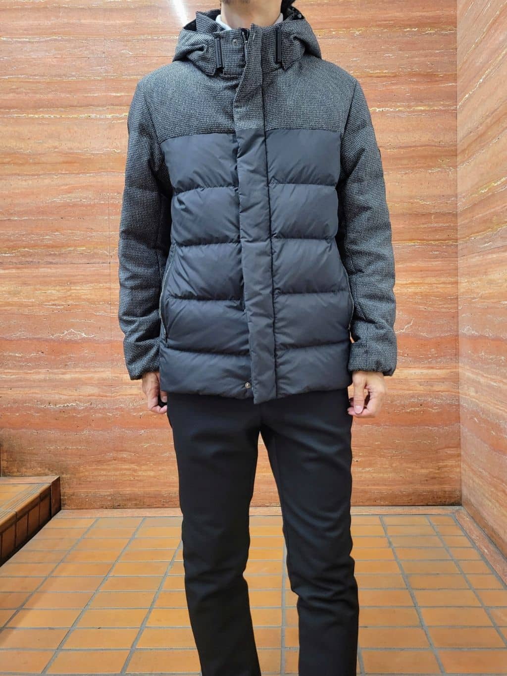 piroyaさんの「TAKEO KIKUCHI｜カラーコンビ ダウンブルゾン」を使ったコーディネート