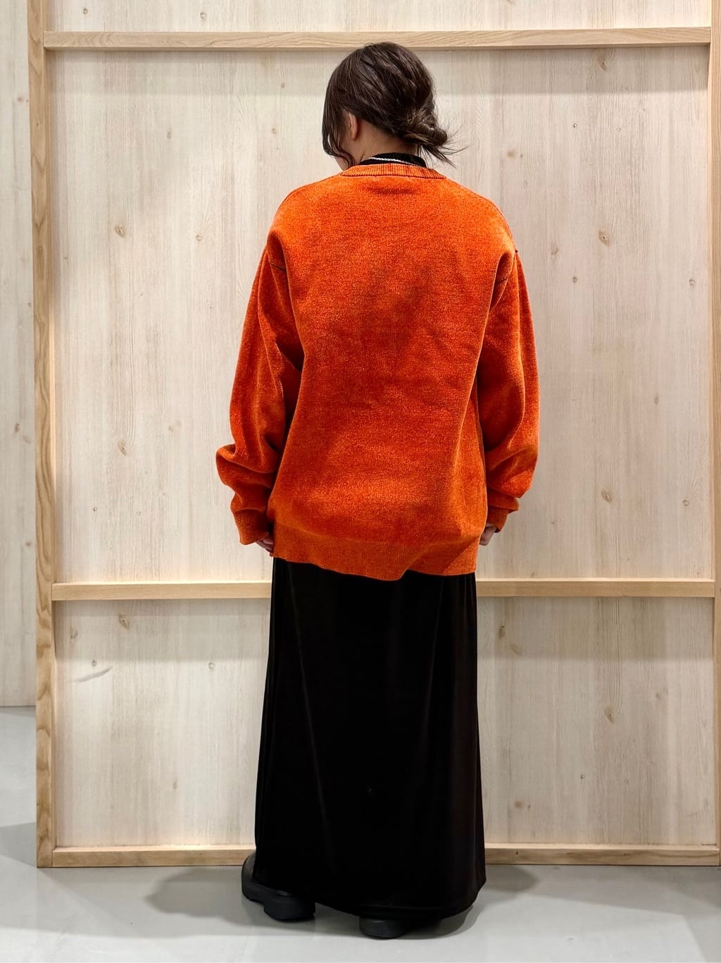 nanaさんの「THE SHOP TK｜【包み込まれるような柔らかさ】配色モールニット 洗濯機OK」を使ったコーディネート