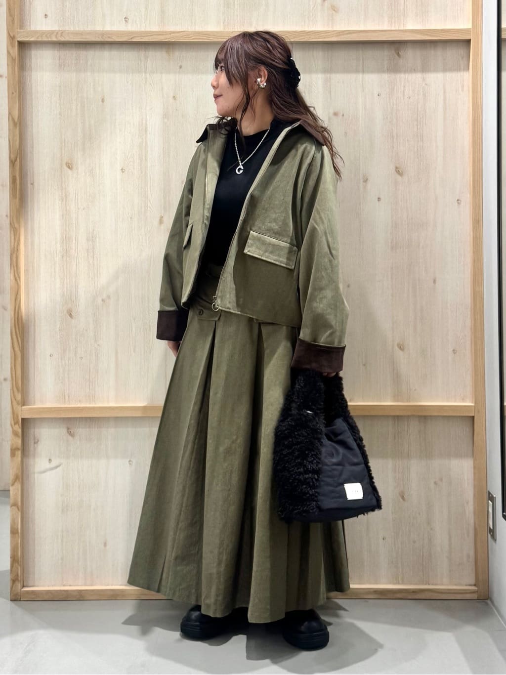 nanaさんの「THE SHOP TK｜カバーオールジャケット【洗える】」を使ったコーディネート
