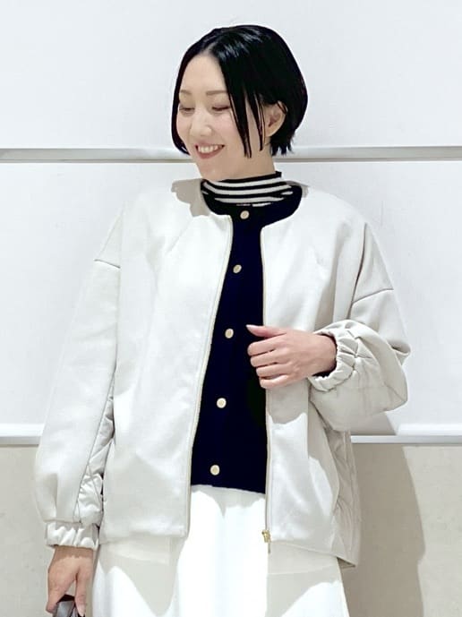 eriko さんの「Dessin｜ダンボールジップブルゾン」を使ったコーディネート