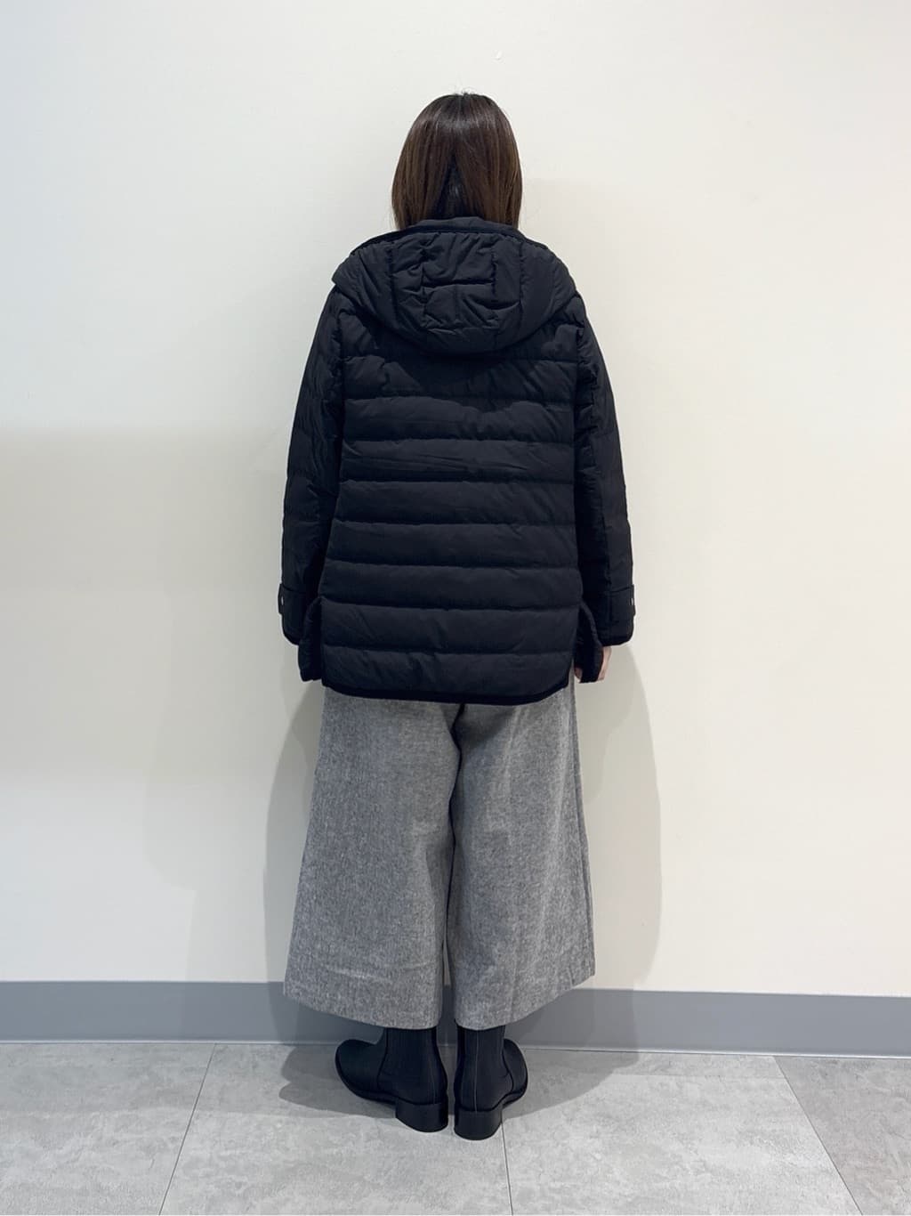 risaさんの「Dessin｜【撥水・2WAY】ミュラーダウンコートミドル丈」を使ったコーディネート