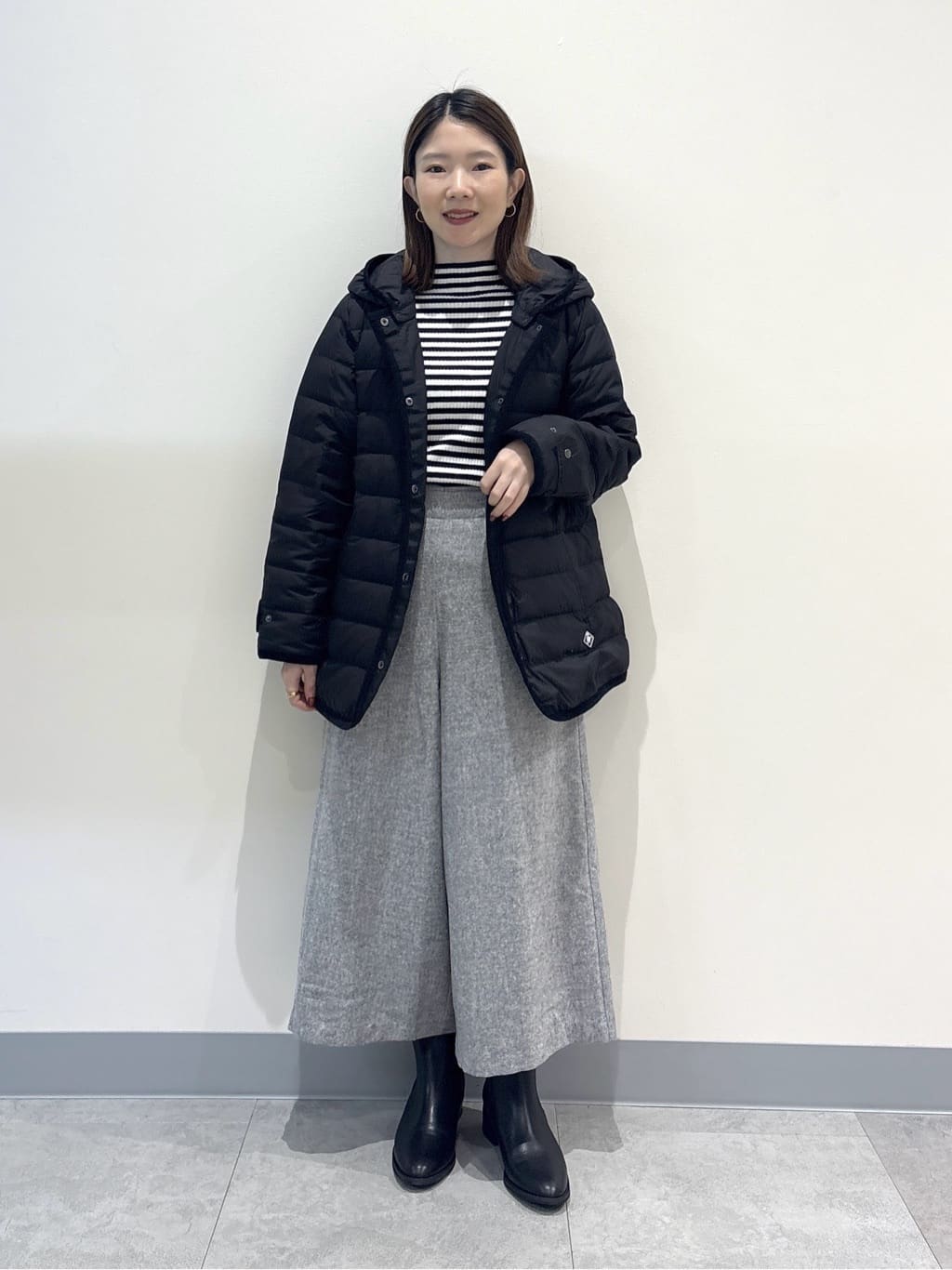 risaさんの「Dessin｜【撥水・2WAY】ミュラーダウンコートミドル丈」を使ったコーディネート