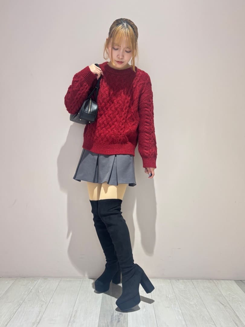 せらら⭐️さんの「ESPERANZA｜厚底ラク盛りニーハイブーツ」を使ったコーディネート