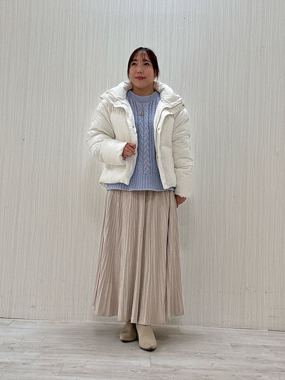 ayakaさんの「UNTITLED｜【洗える】スポンディッシュ ケーブル柄ニット」を使ったコーディネート