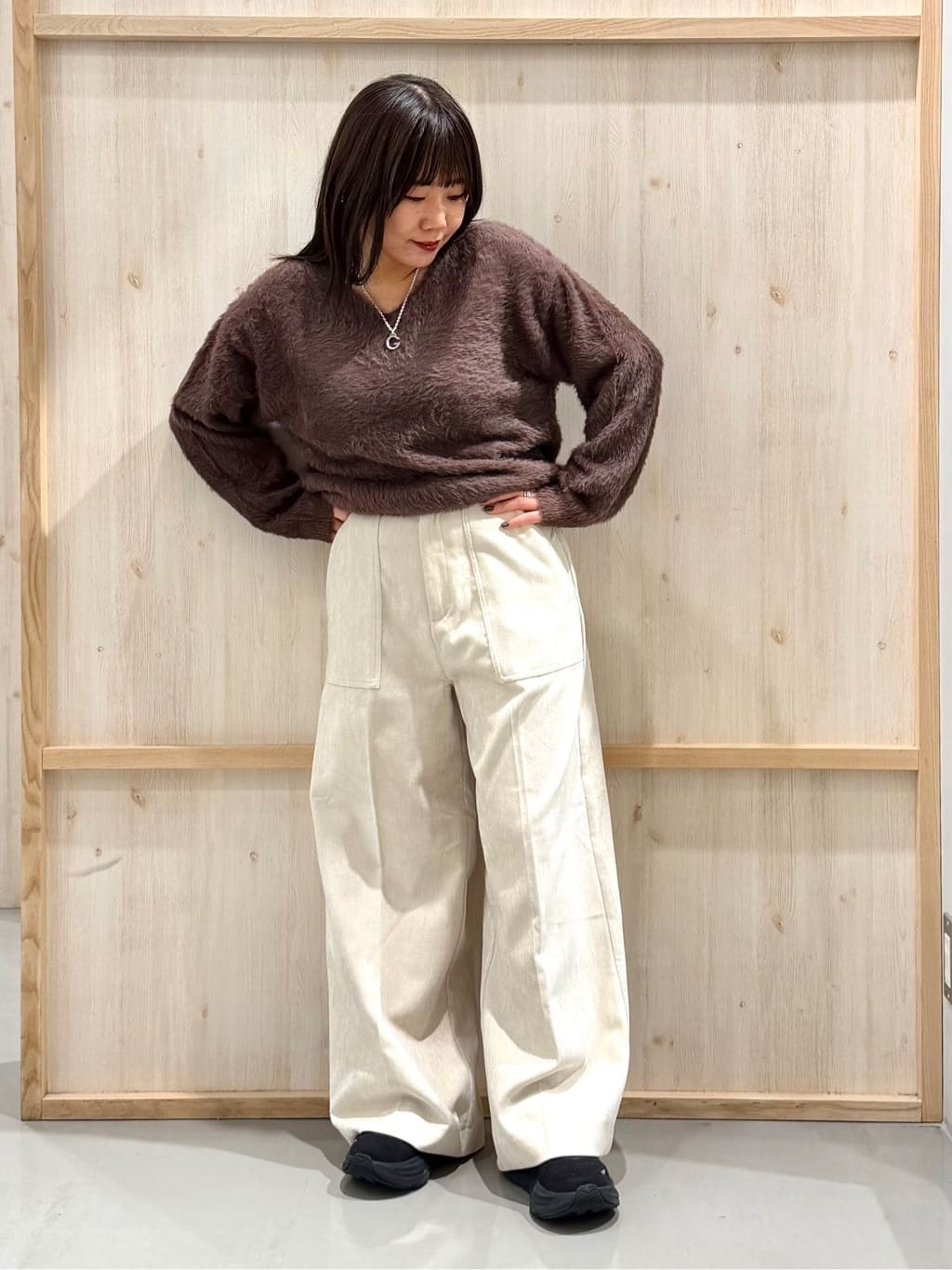 nanaさんの「THE SHOP TK｜きれいめにもカジュアルにも ノーカラーキルトジャケット」を使ったコーディネート