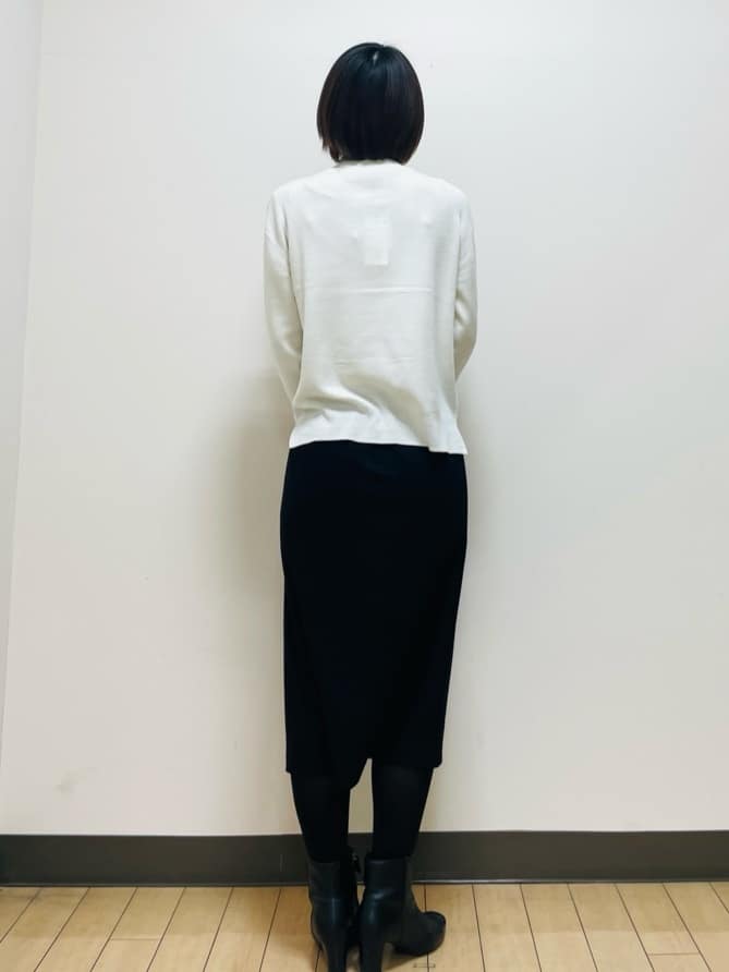 Riiさんの「Reflect｜【すっきりシルエット／通勤におすすめ◎】キレイめジャージタイトスカート」を使ったコーディネート