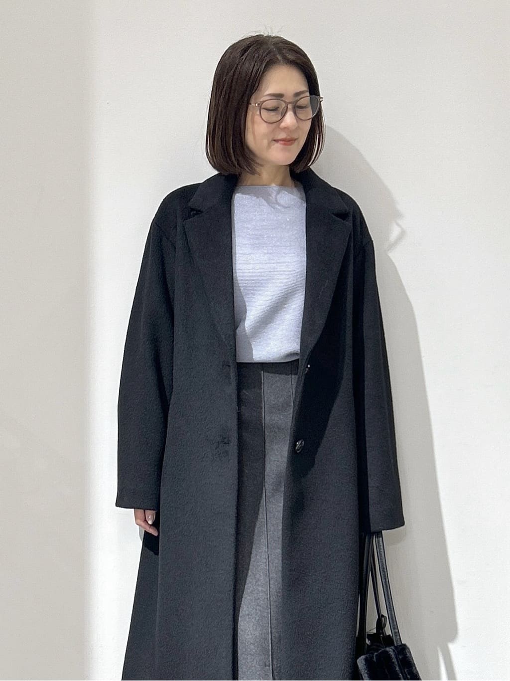 NAKAさんの「OPAQUE.CLIP｜カシミヤブレンドウールチェスターコート」を使ったコーディネート