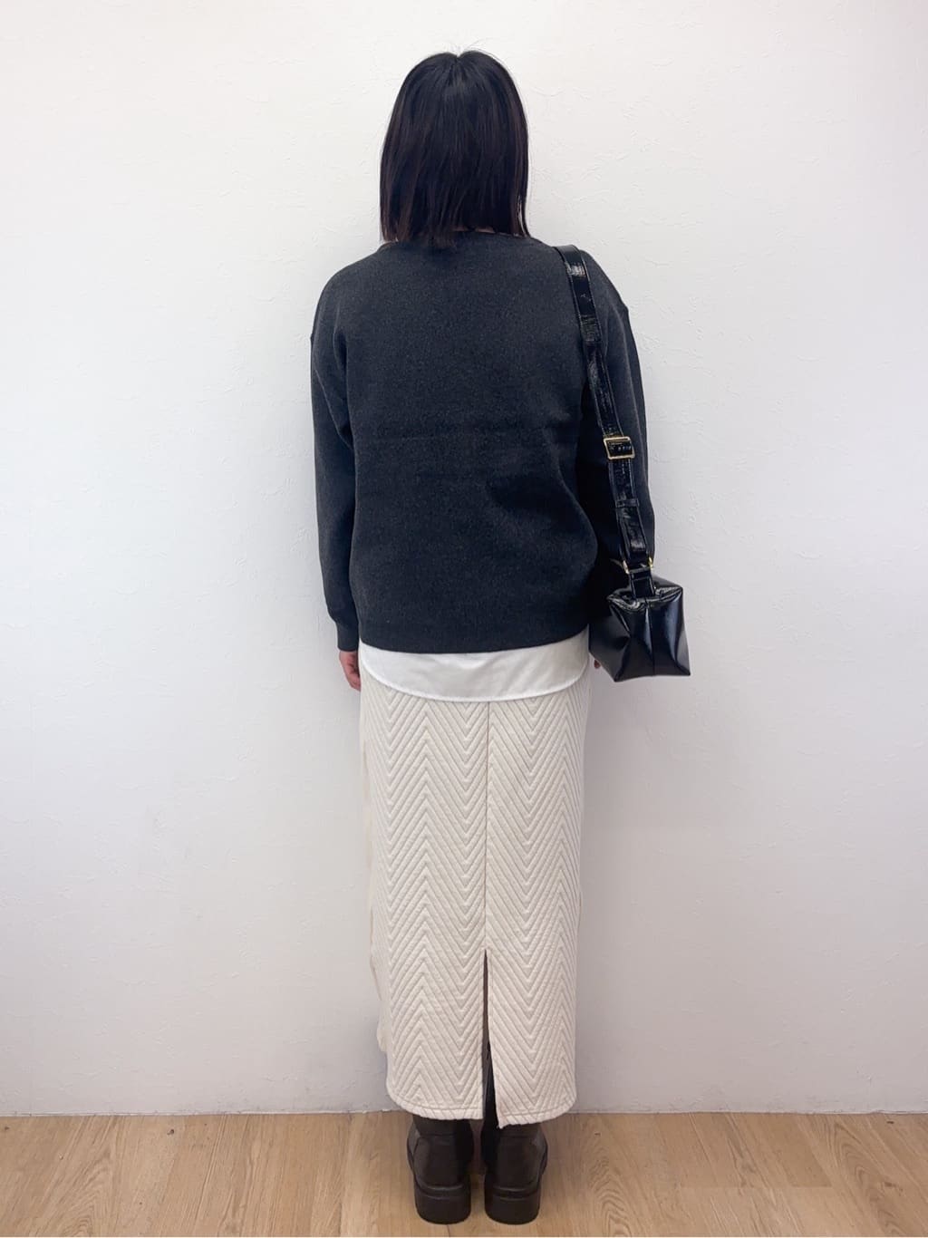 Takeさんの「OPAQUE.CLIP｜サイド編地切替ニットトップス／セットアップ対応【洗濯機OK】」を使ったコーディネート
