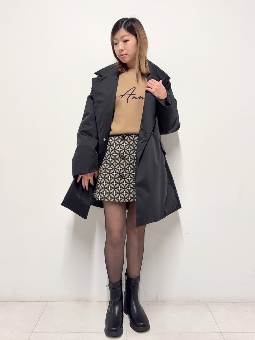 Nishijimaさんの「DRESSTERIOR｜◆アニージャカードニット」を使ったコーディネート