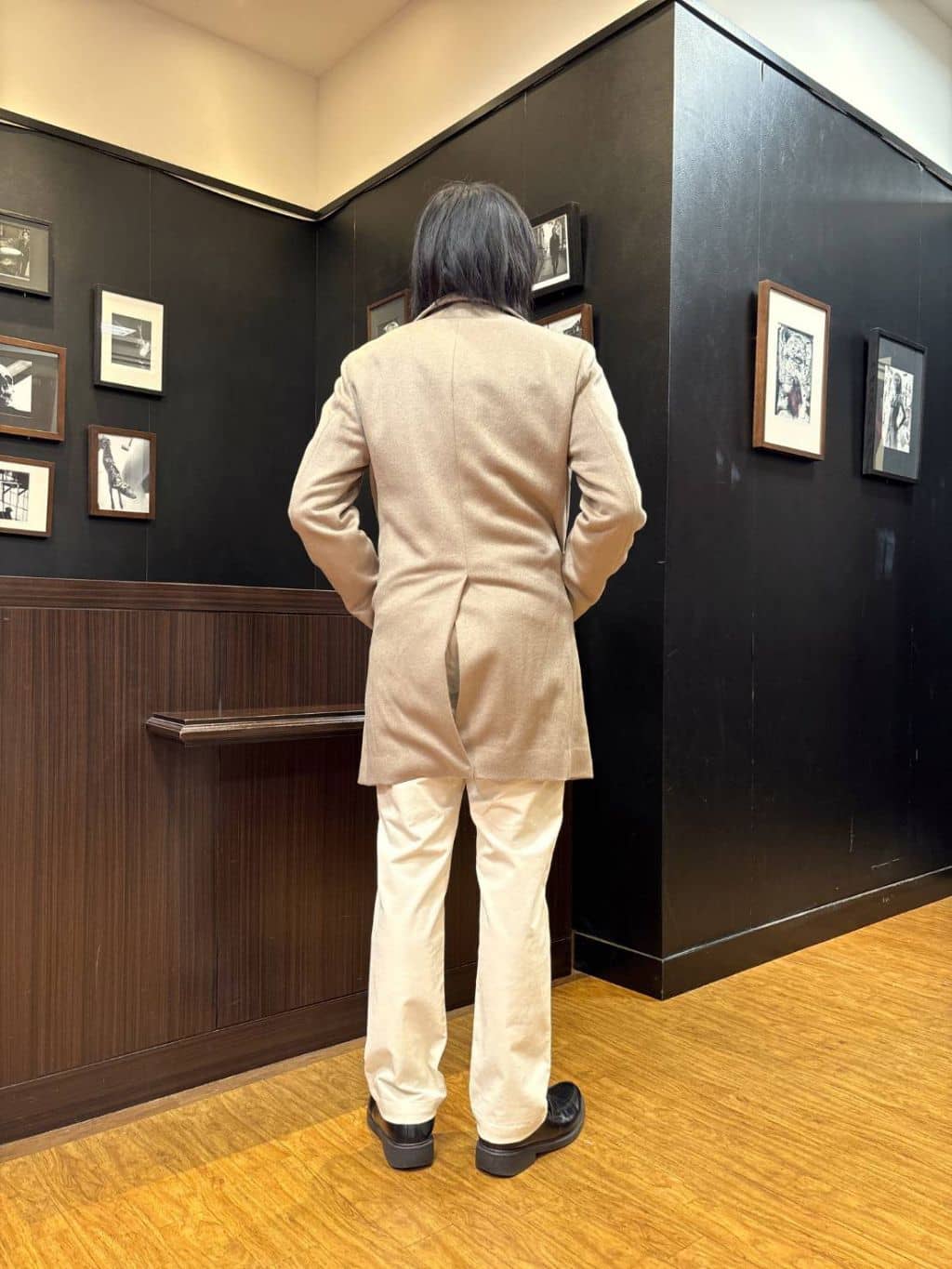 moritaさんの「TAKEO KIKUCHI｜【ウールカシミヤブレンド】ビーバー調 スタンドカラー コート」を使ったコーディネート