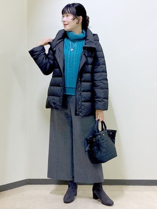  beni_gingerさんの「Reflect｜【SS-4Lサイズ】フーデッドミドルダウンコート」を使ったコーディネート