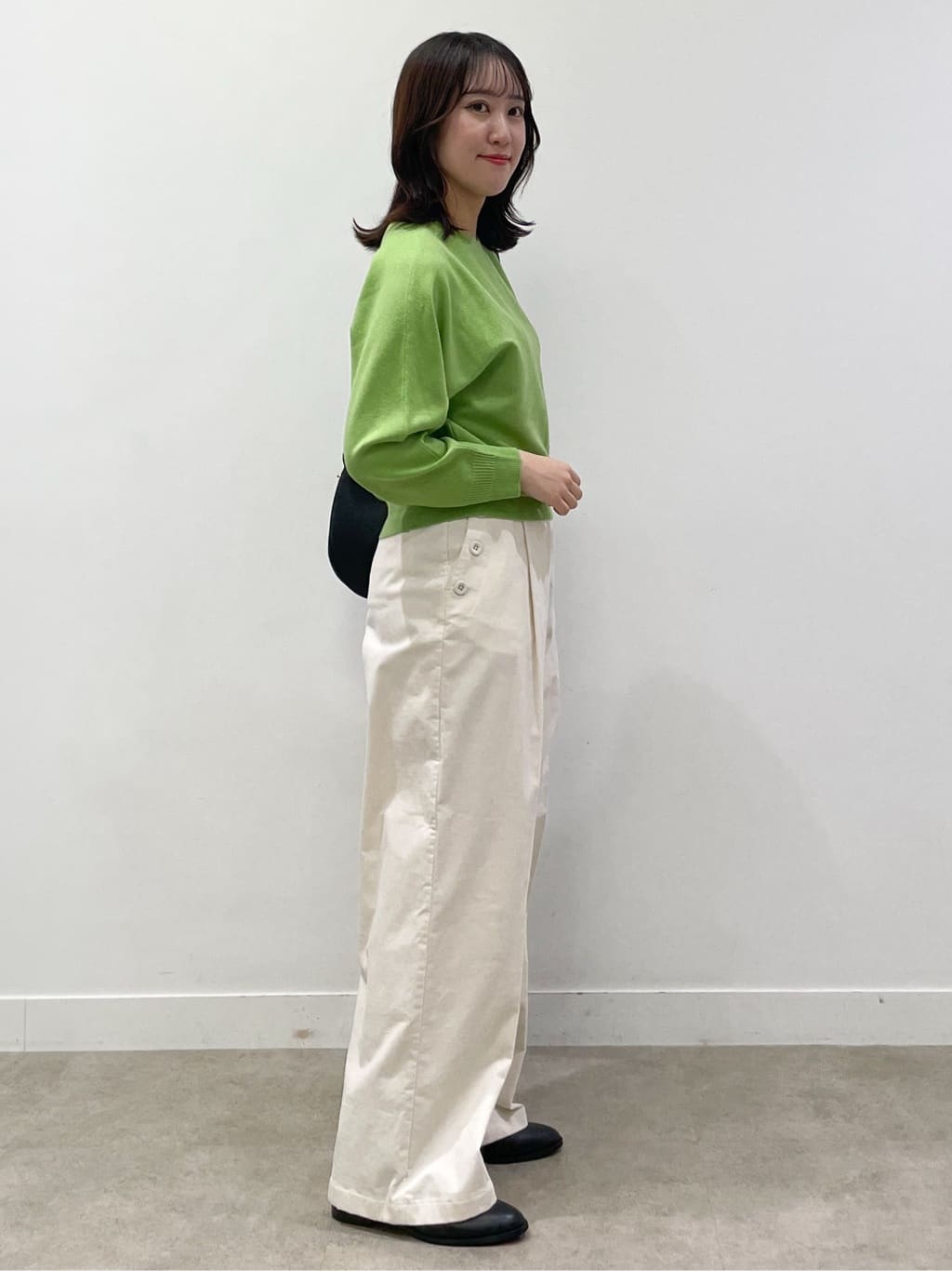 yukariさんの「Dessin｜【洗える】ウールブレンド後ろボタンニット」を使ったコーディネート