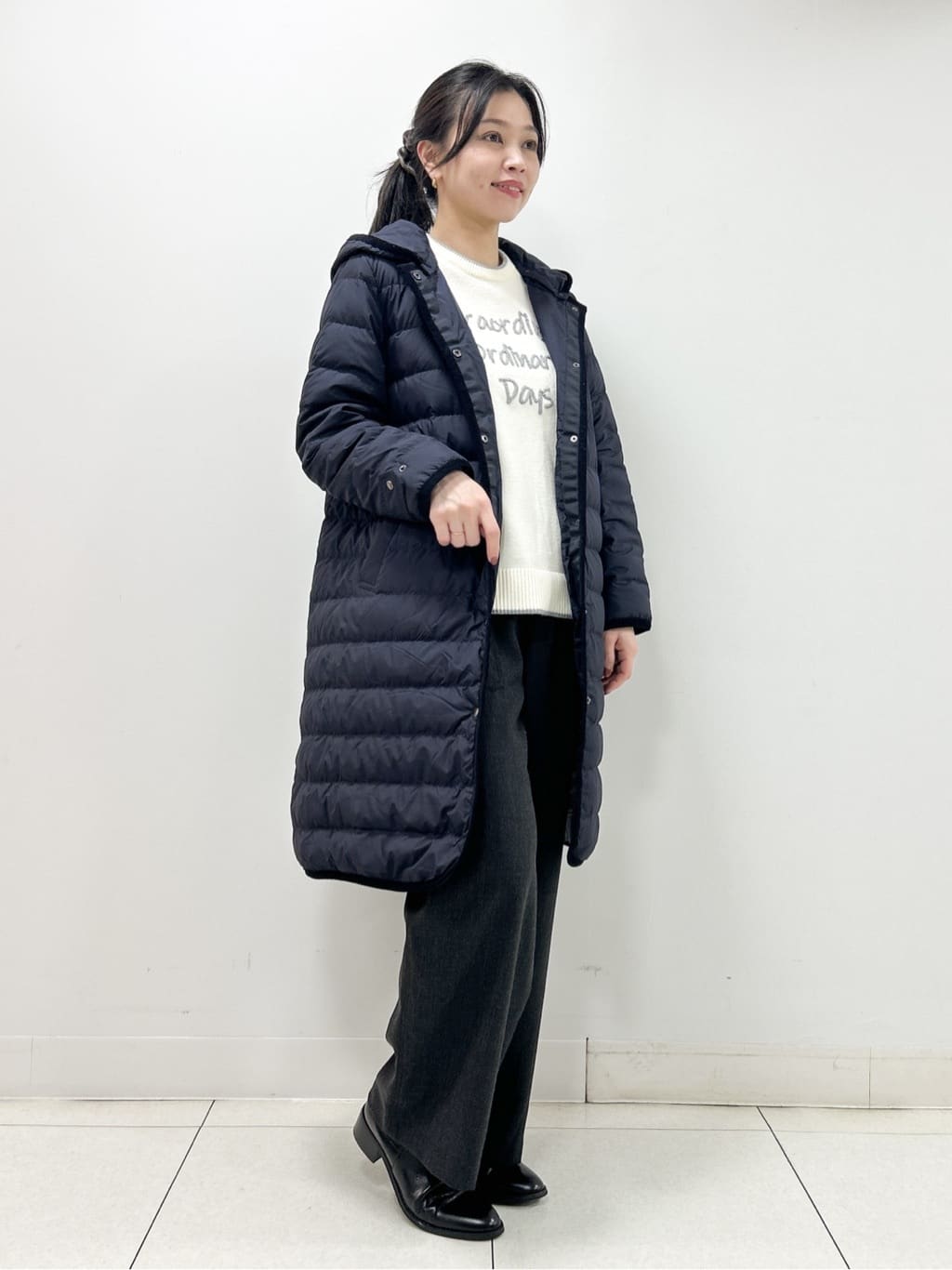 Kaiさんの「Dessin｜【撥水・2WAY】ミュラーダウンコートロング丈」を使ったコーディネート