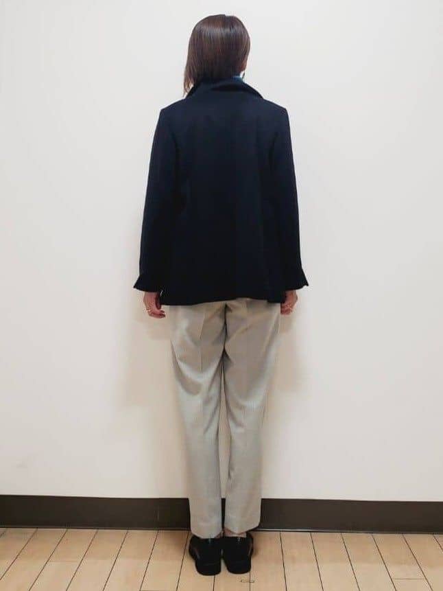 yuuさんの「Reflect｜【SS-4Lサイズ／衿が顔に当たらない◎】スタンドネックミドルコート」を使ったコーディネート