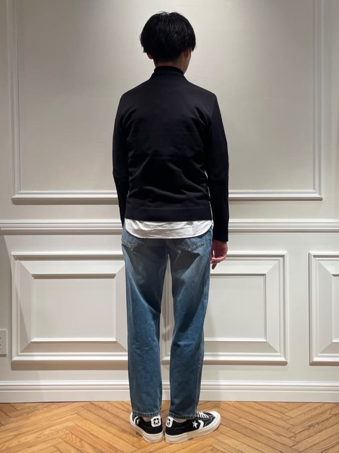 橋本さんの「DRESSTERIOR｜オックスフォード ラウンドカラーシャツ」を使ったコーディネート