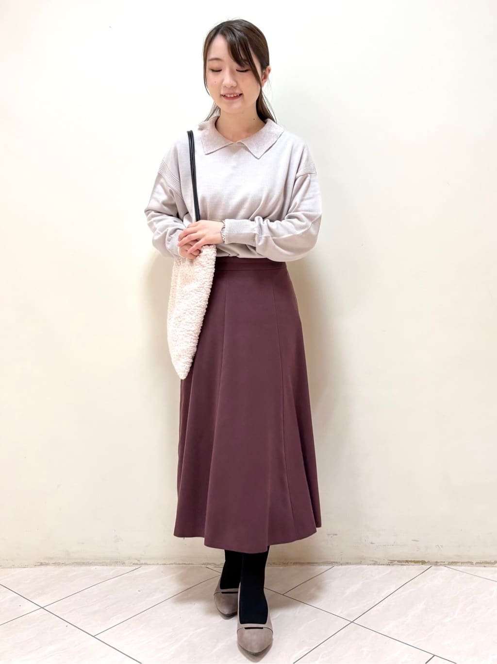 mikiさんの「Reflect｜【着映え◎】衿つきニットトップス」を使ったコーディネート