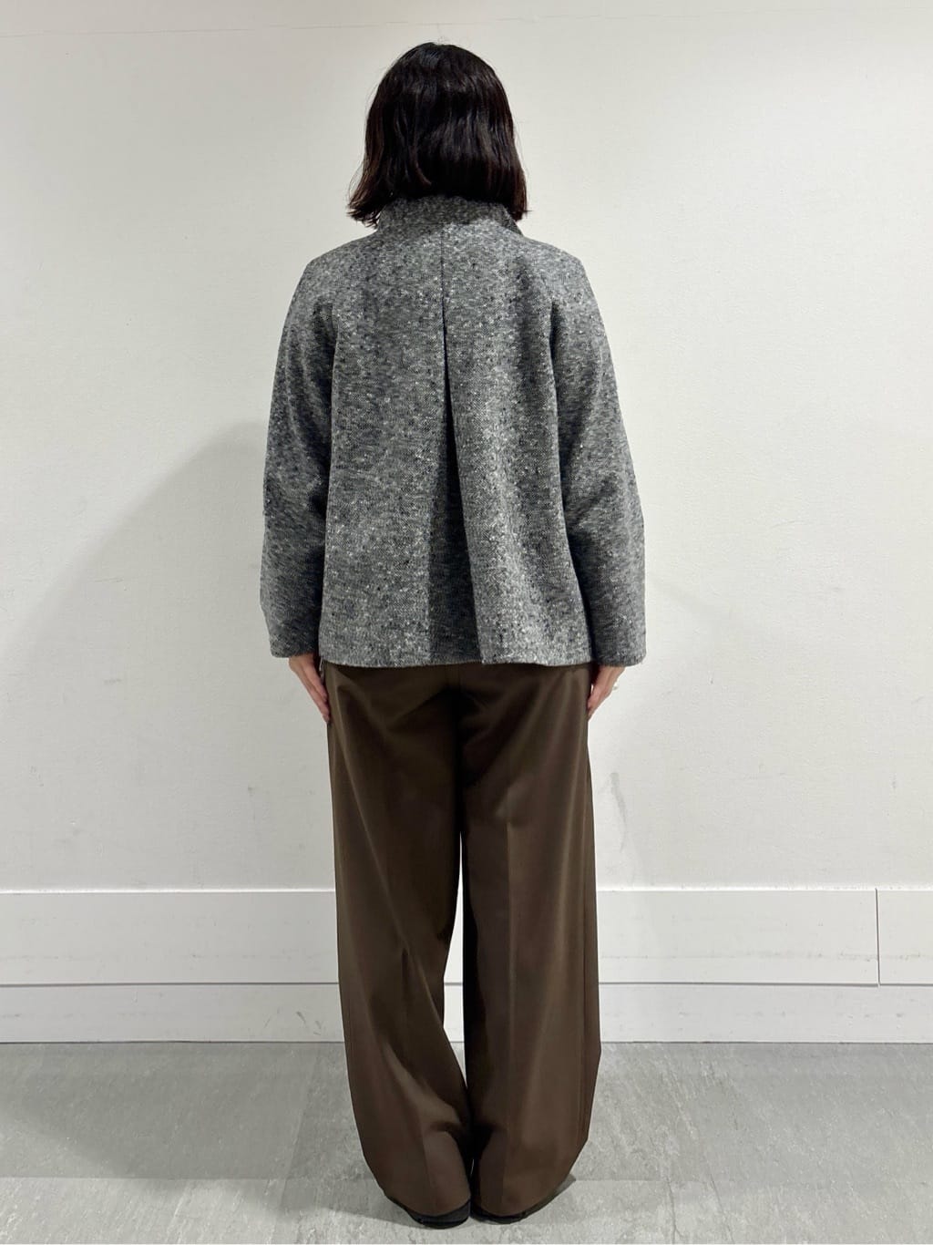 モエカさんの「UNTITLED｜【スタンドカラー/オンオフ使える】クラシカルツイードコート」を使ったコーディネート