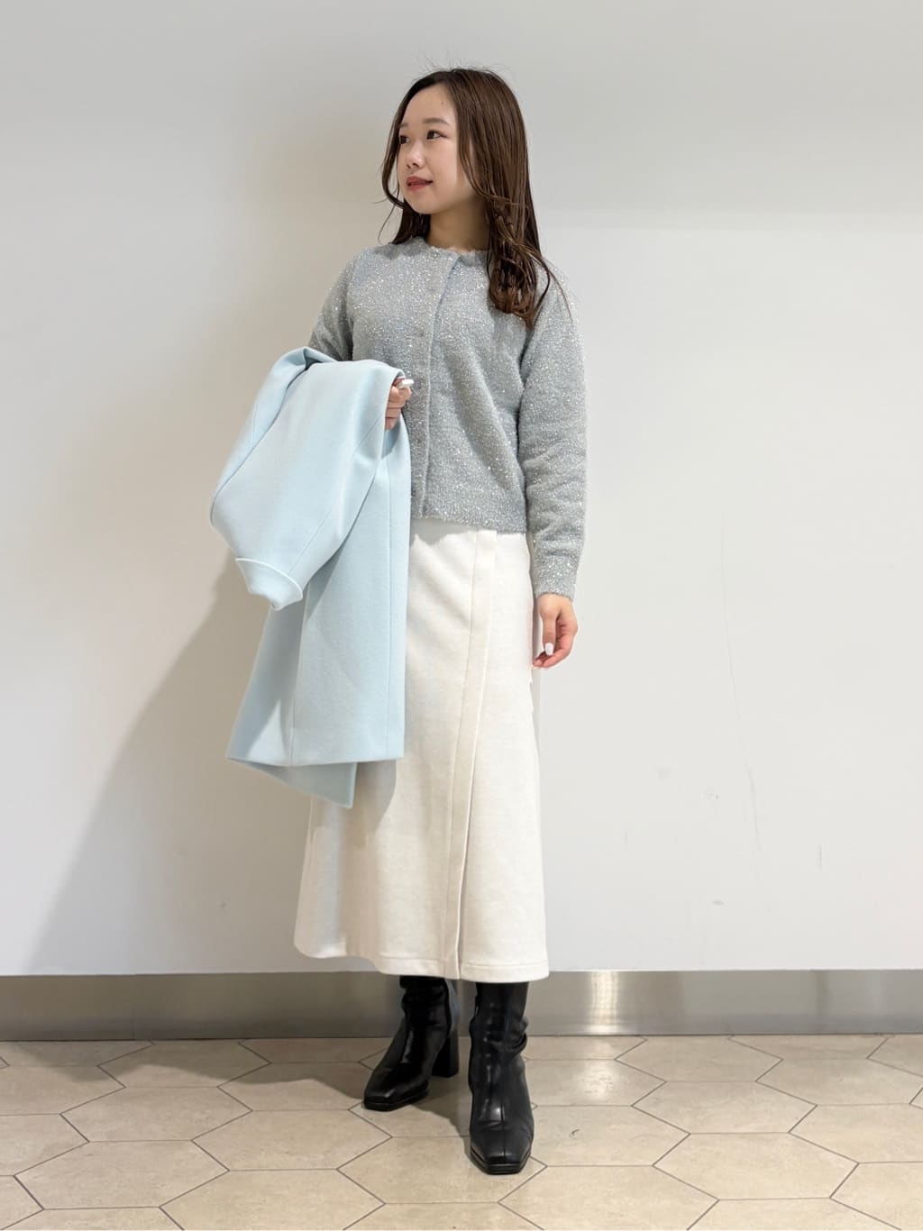 kahoさんの「INDIVI｜【名品コート／日本製】ウール100％チェスターコート」を使ったコーディネート