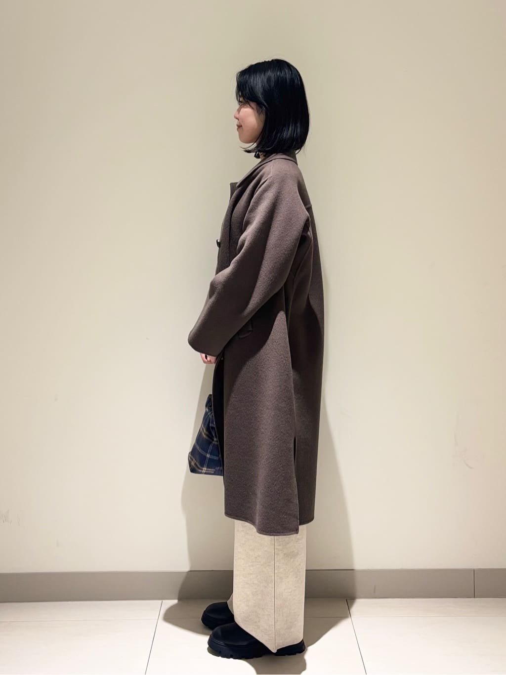 mayuさんの「Dessin｜【セットアップ可/洗える】メルトンリラクシーパンツ」を使ったコーディネート