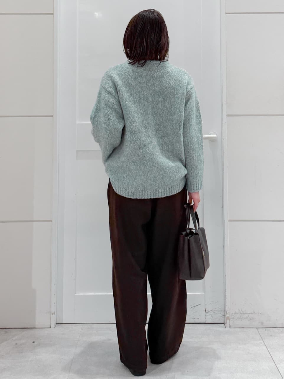 yuka.aさんの「OPAQUE.CLIP｜メランジ カーヴィーパンツ【洗濯機OK】」を使ったコーディネート