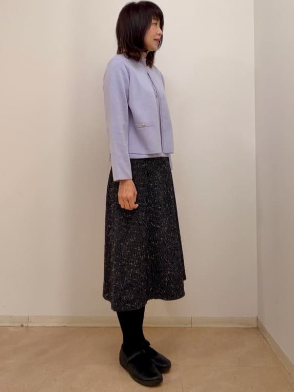 Eikoさんの「Reflect｜【選べる5色／アンサンブル可】クルーネックカーディガン」を使ったコーディネート