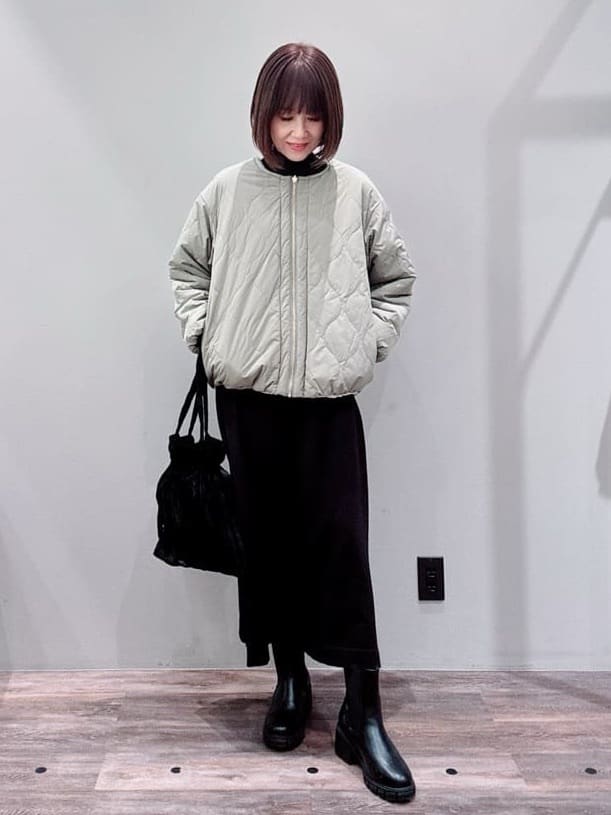 Satoさんの「Dessin｜【2WAY】リバーシブルタフタボアアウター」を使ったコーディネート