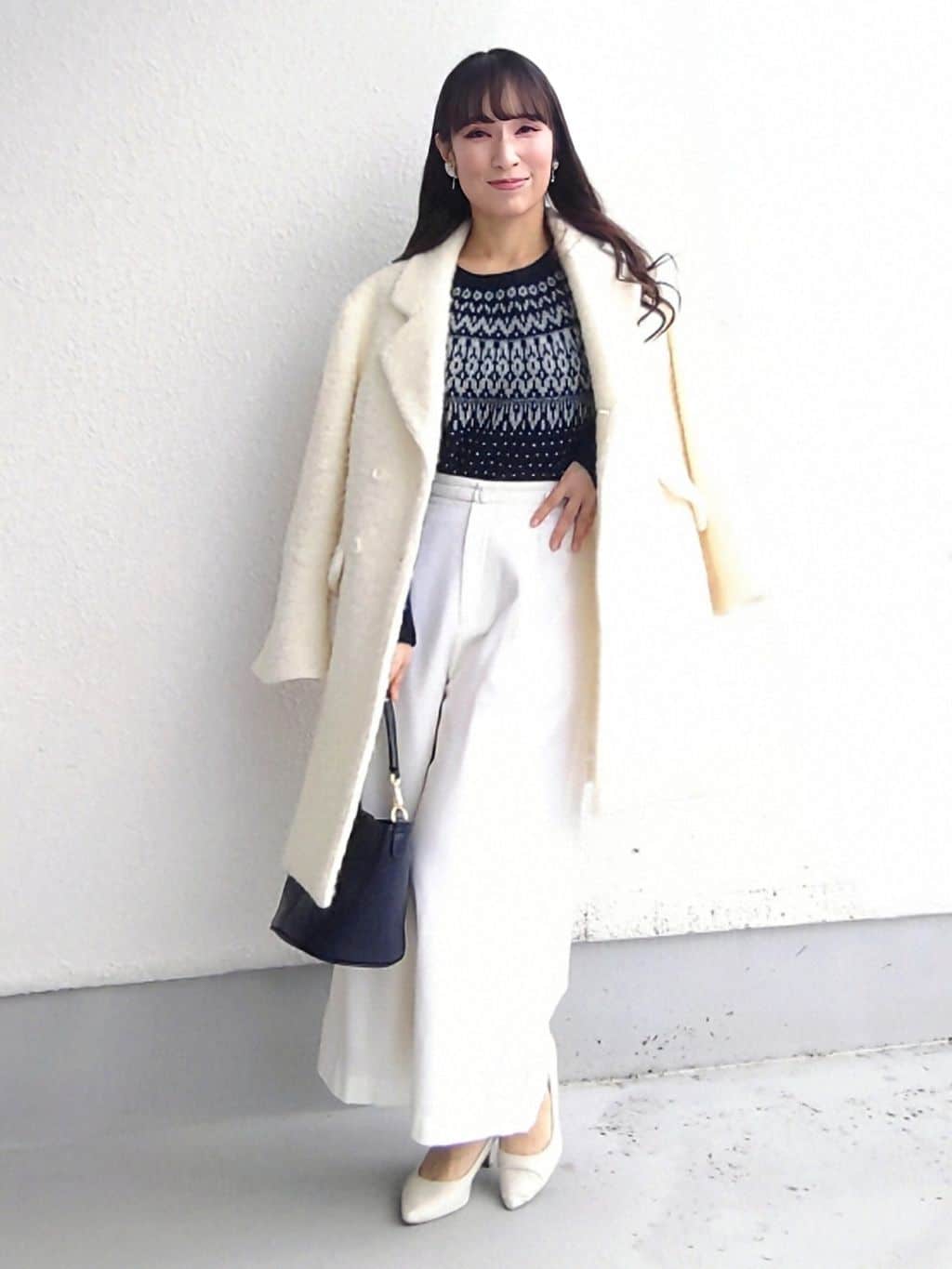 keinaさんの「SunaUna｜【COLLECTION LINE】ブークレーコート」を使ったコーディネート