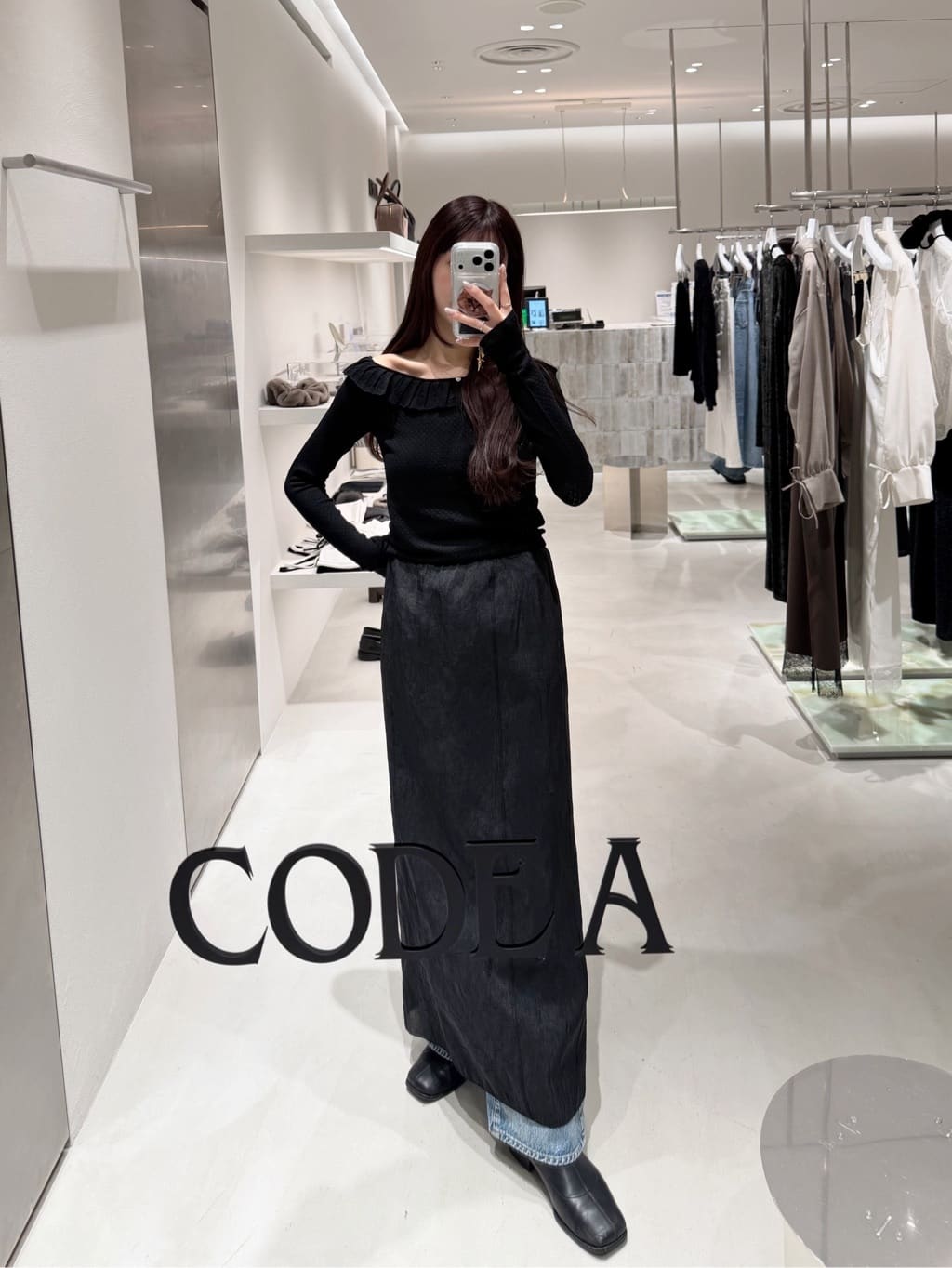 kanamiさんの「CODE A｜pencil sheer skirt」を使ったコーディネート