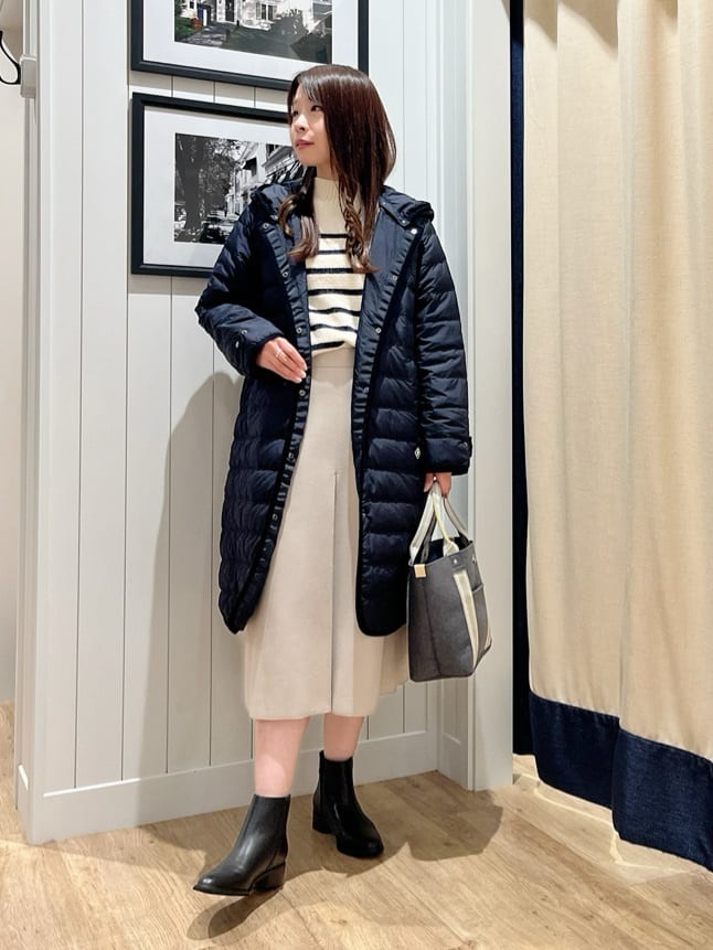 mihoさんの「Dessin｜【撥水・2WAY】ミュラーダウンコートロング丈」を使ったコーディネート