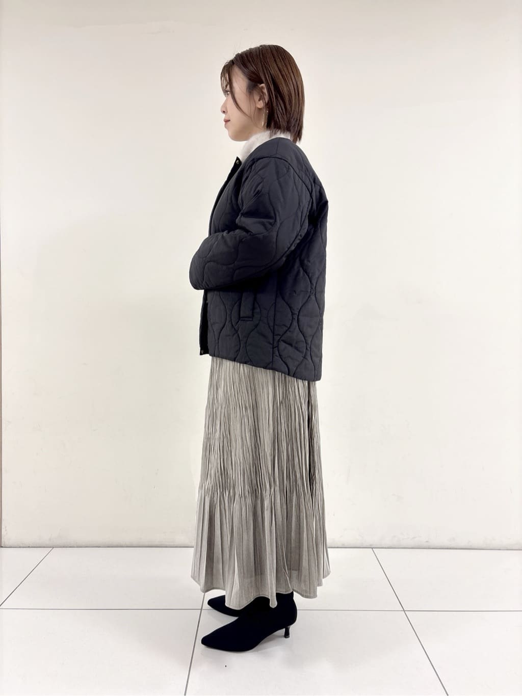 ayumiさんの「UNTITLED｜【大人な品格/ふわふわニット】フォックスカシミヤ コクーンニット」を使ったコーディネート