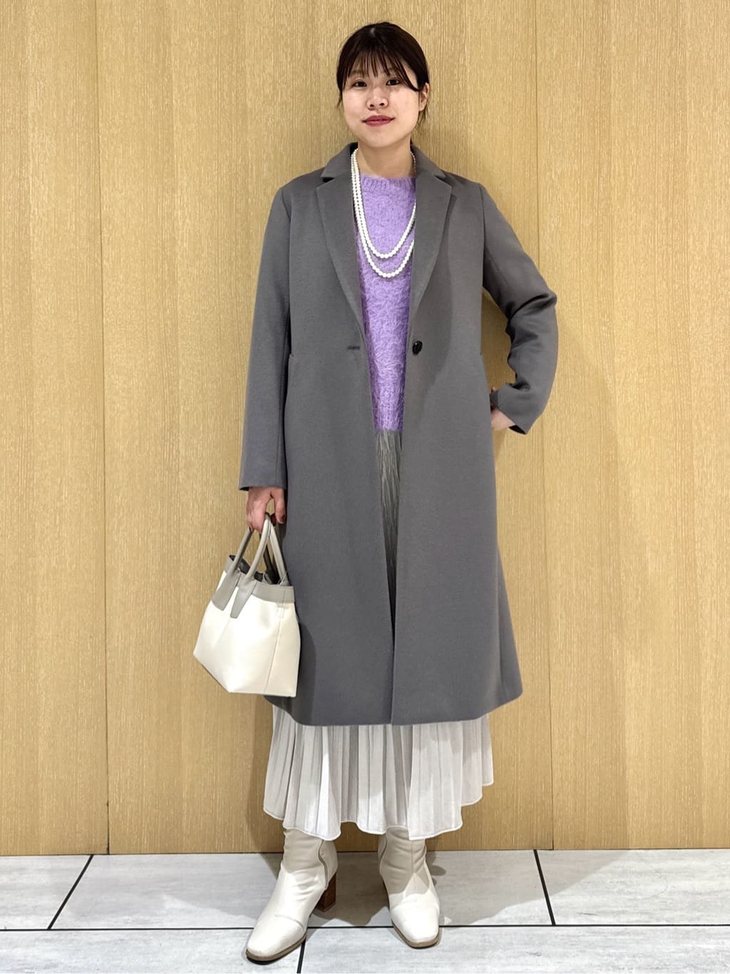 nanaさんの「UNTITLED｜【ゆったり】アルパカ混シャギーニット」を使ったコーディネート