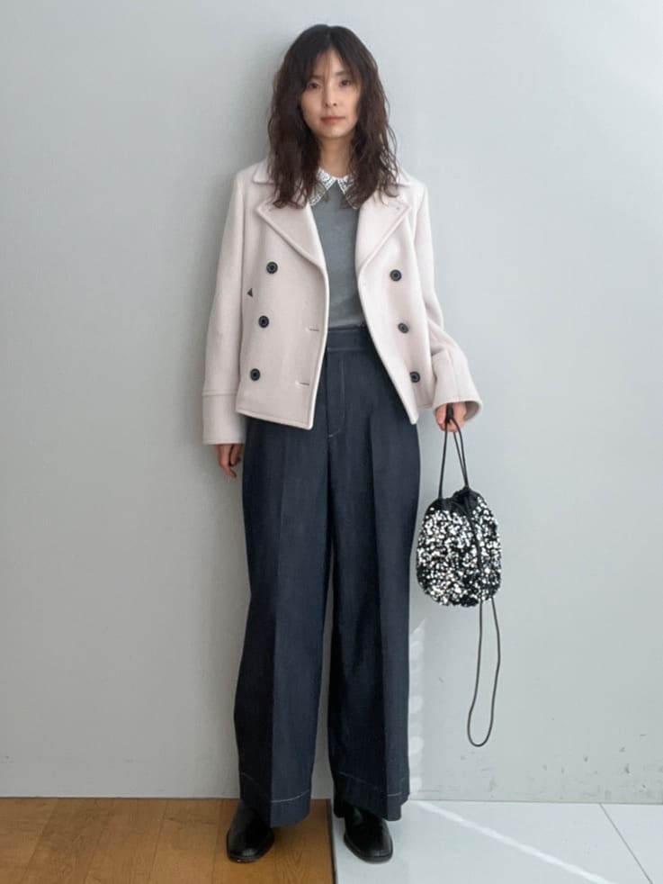 misaさんの「DRESSTERIOR｜2WAYレースカラーニット」を使ったコーディネート