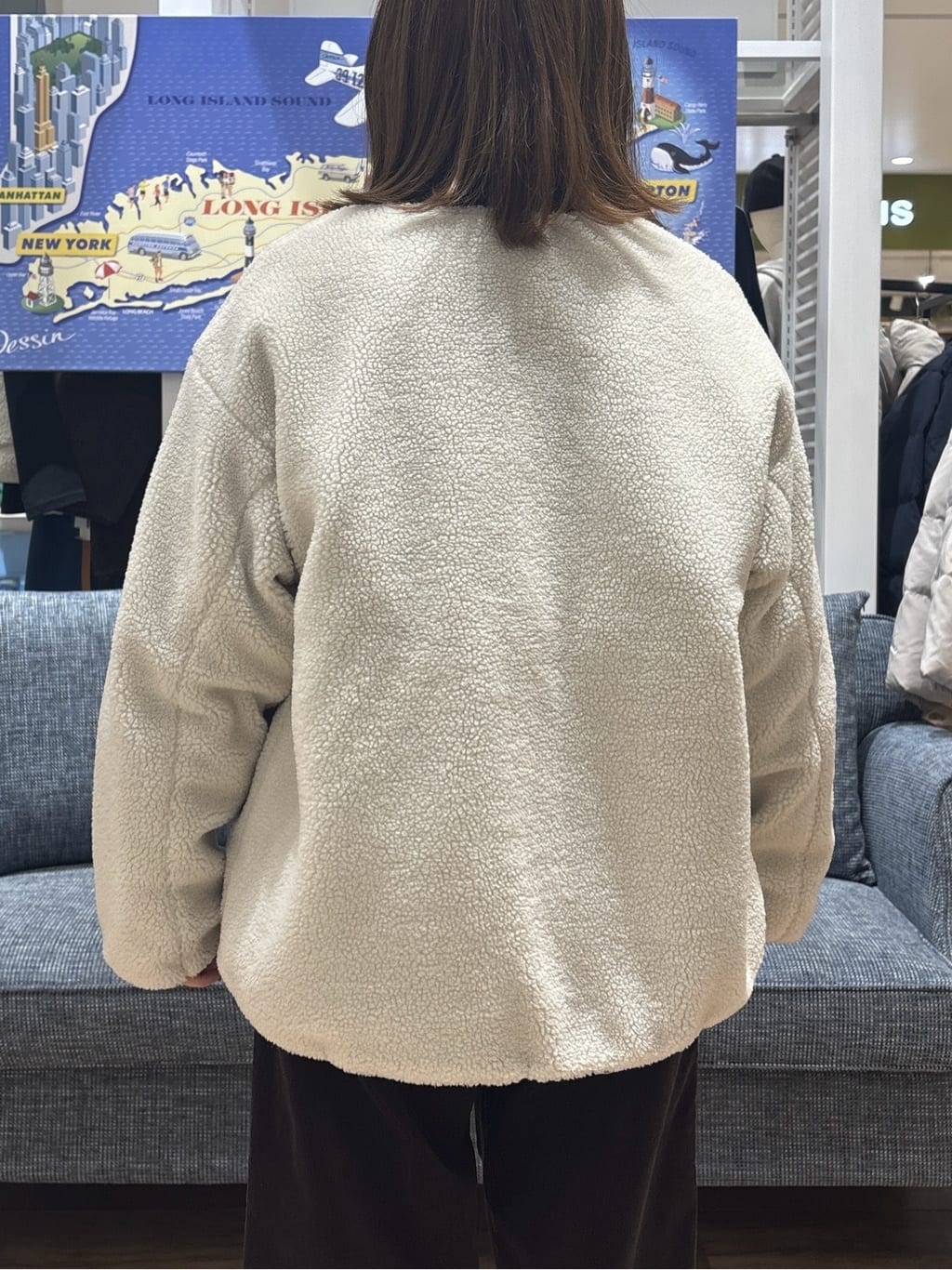 risaさんの「Dessin｜【2WAY】リバーシブルタフタボアアウター」を使ったコーディネート