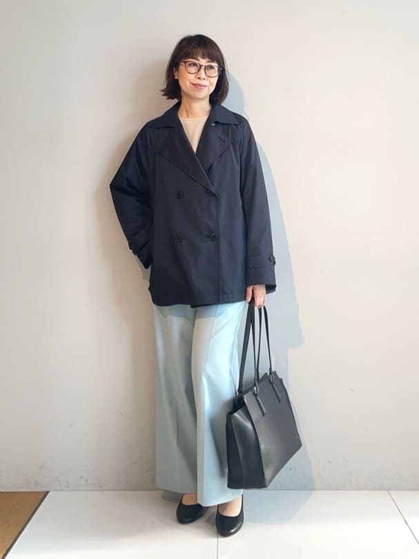 murayamaさんの「INDIVI｜【新作褒められパンツ】快温ワイドパンツ」を使ったコーディネート