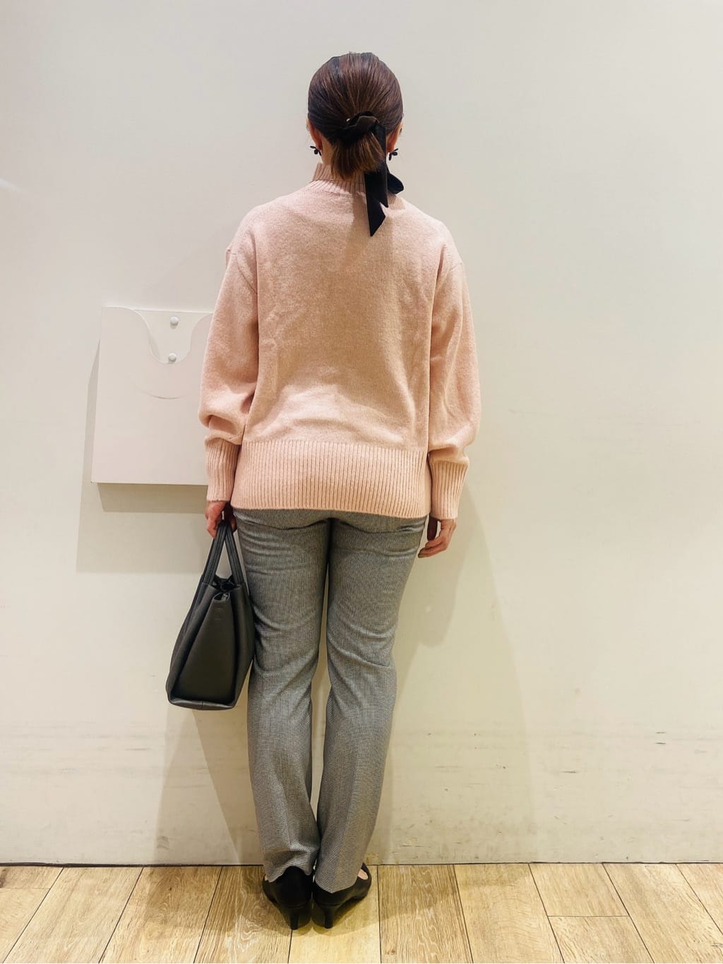 YUKOさんの「index｜選べる2丈 ハイネックカラーミックスラメニット【洗濯機OK】」を使ったコーディネート