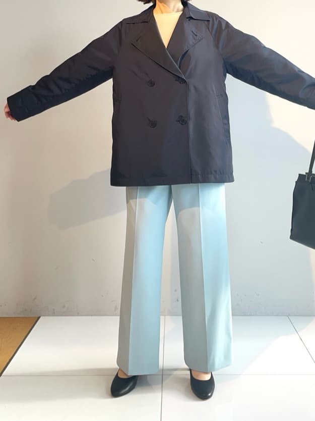murayamaさんの「INDIVI｜【新作褒められパンツ】快温ワイドパンツ」を使ったコーディネート