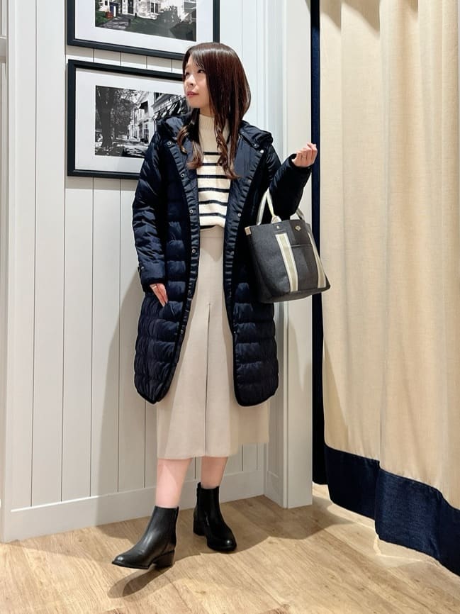 mihoさんの「Dessin｜【撥水・2WAY】ミュラーダウンコートロング丈」を使ったコーディネート