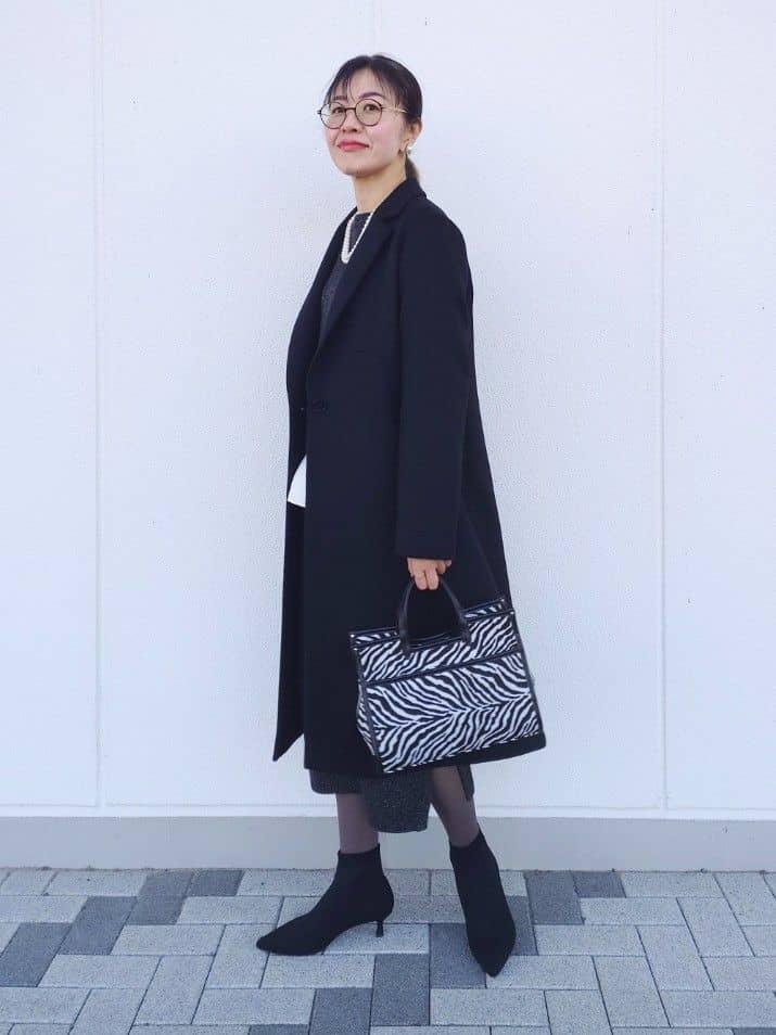 MUTSUKOさんの「UNTITLED｜【スタイリッシュ／オンオフ兼用】ウールチェスターコート」を使ったコーディネート