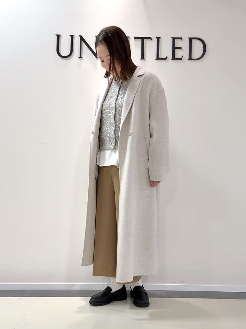 YUIさんの「UNTITLED｜【ロング丈/軽やか】テーラード　リバーコート」を使ったコーディネート