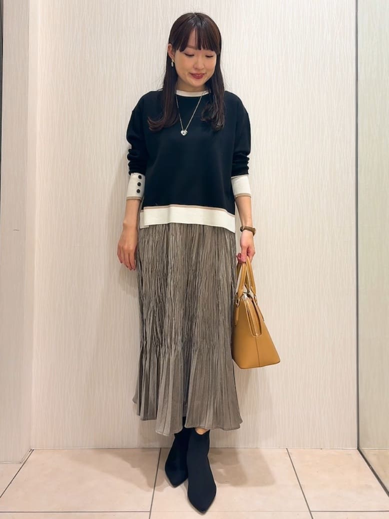SAHOさんの「UNTITLED｜【アンサンブル可/洗える】ウールミラノリブニット」を使ったコーディネート