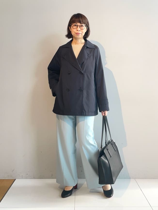murayamaさんの「INDIVI｜【新作褒められパンツ】快温ワイドパンツ」を使ったコーディネート