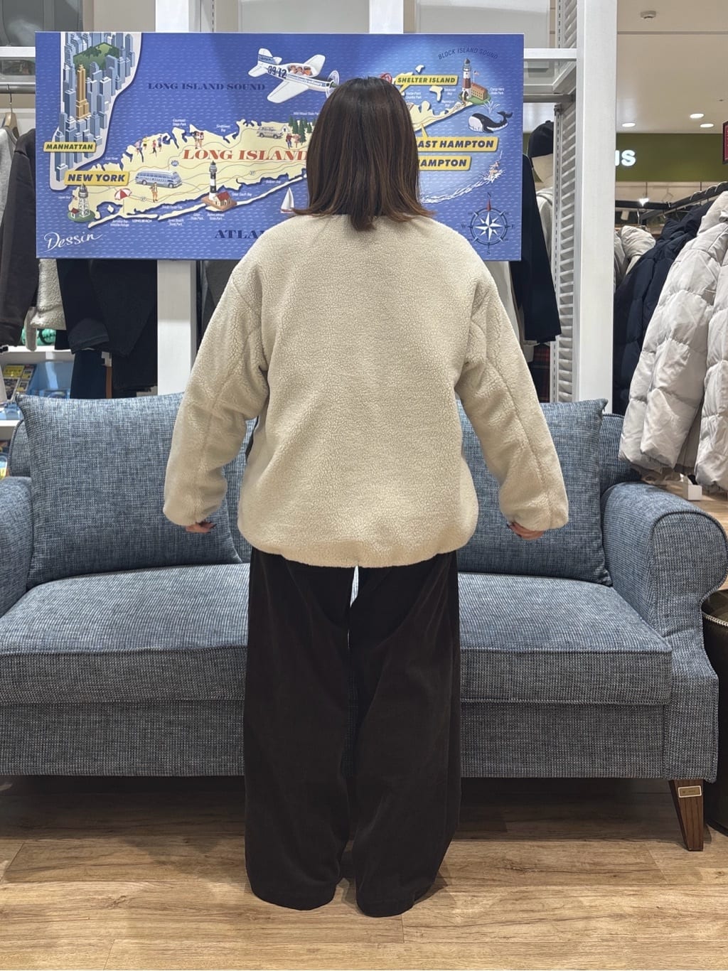 risaさんの「Dessin｜【2WAY】リバーシブルタフタボアアウター」を使ったコーディネート