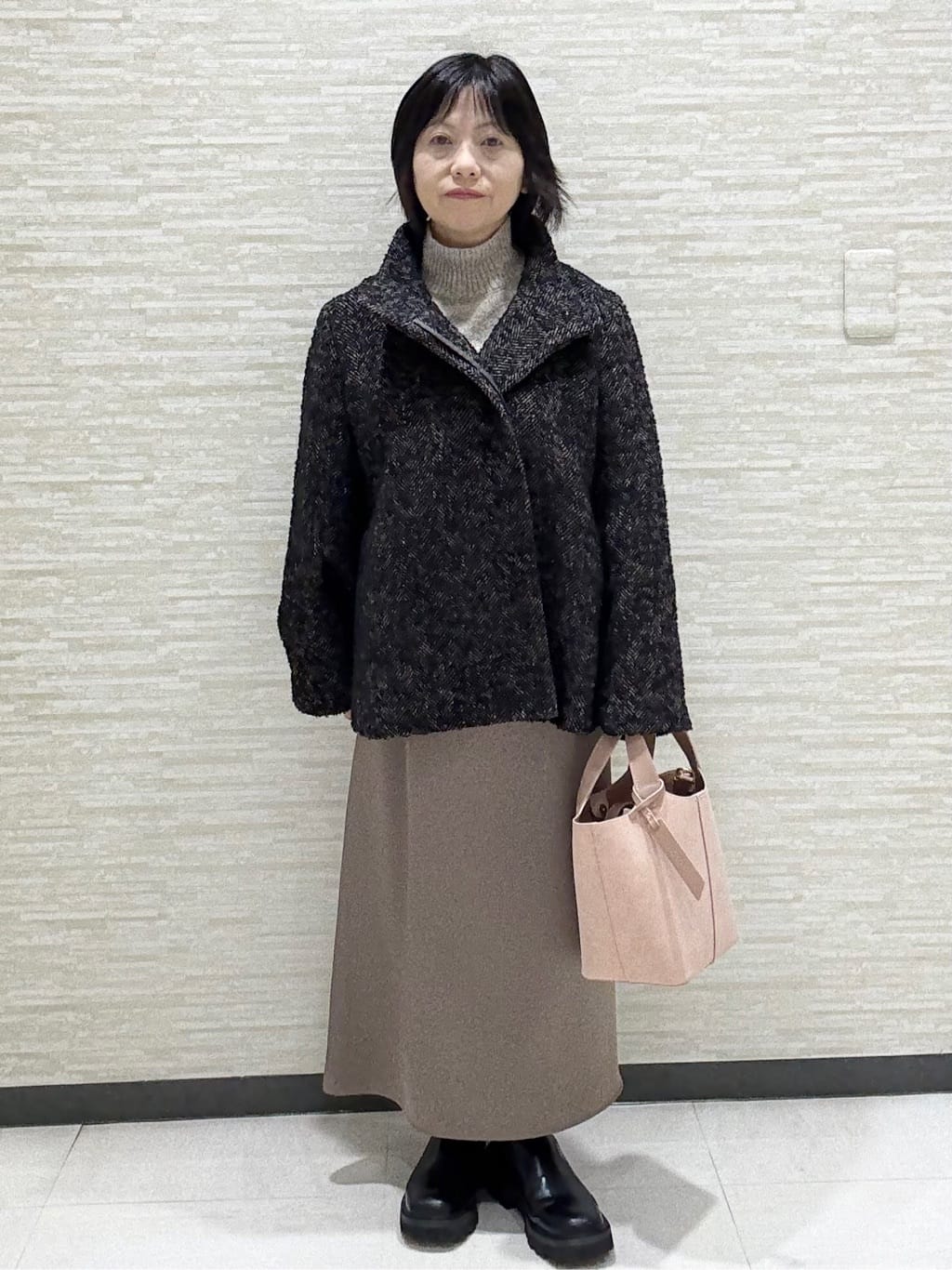 KITAさんの「UNTITLED｜【8色展開/洗える】ウールカシミヤ ハイネックニット」を使ったコーディネート